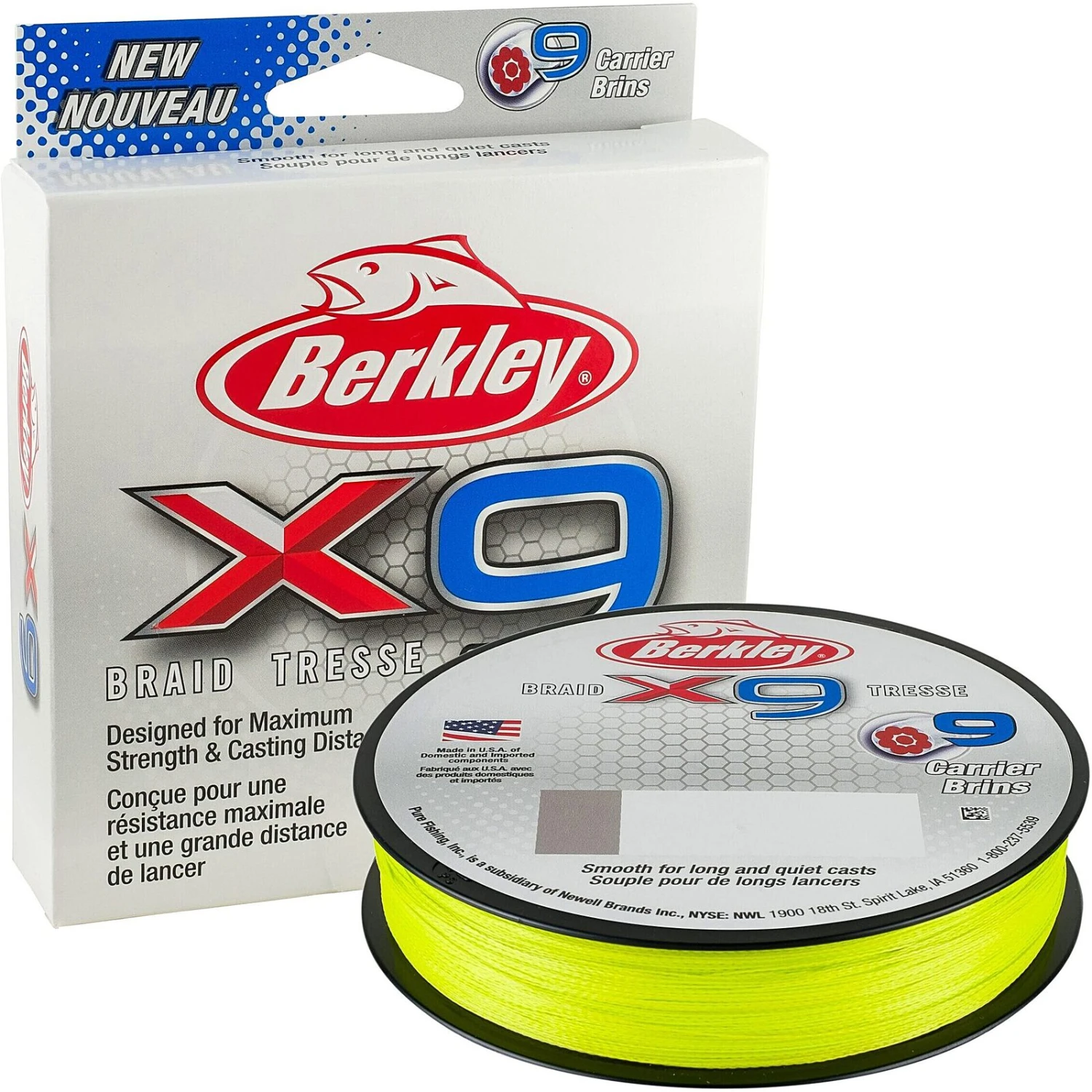 Berkley X9 Braid Fluo-Green 3 Berkley X9 Braid Fluo-Green