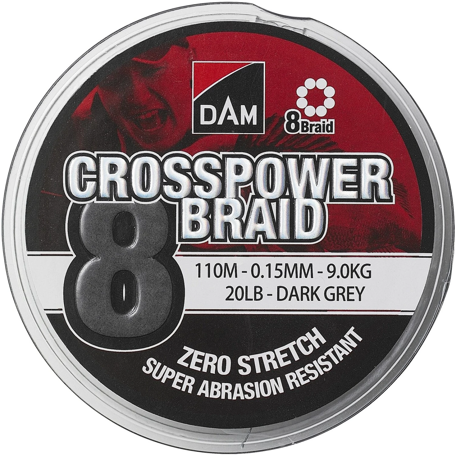 Dam Crosspower 8 Braid Dark Grey 3 Dam Crosspower 8 Braid Dark Grey