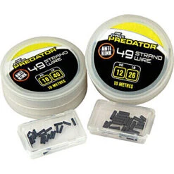 Fox Rage Predator 49 Strand Steel Wire And Crimps