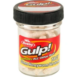 Berkley Gulp Honey Worm 7 Berkley Gulp Honey Worm -Beste Vistuig GHW33 MLKWH GP HONEYWRM 33MM MILKY WHITE 38512