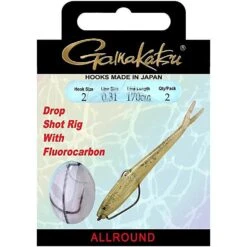 Gamakatsu Dropshot Onderlijn Fluorocarbon WormEWG 170cm