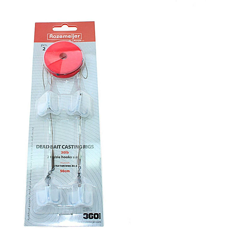 Rozemeijer Deadbait Distance Casting Rigs 30lb H2 4 Rozemeijer Deadbait Distance Casting Rigs 30lb H2 - Afbeelding 2