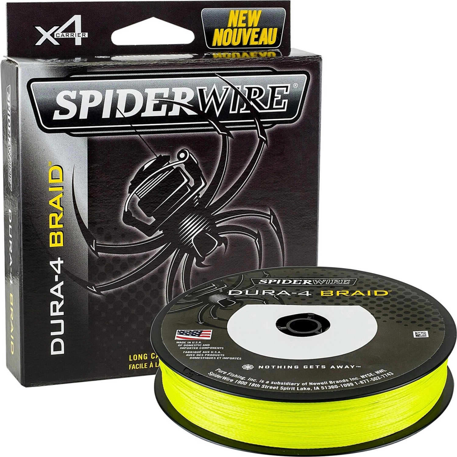 Spiderwire Dura 4 Yellow 2 Spiderwire Dura 4 Yellow
