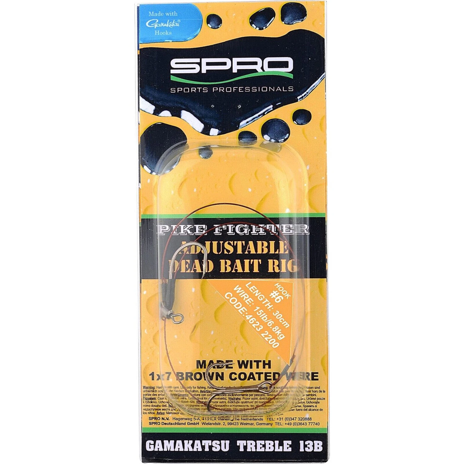 Spro Adjustable Deadbait Rig 3 Spro Adjustable Deadbait Rig